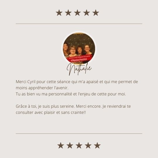 Avis Client - Cyril Voyance - Nathalie