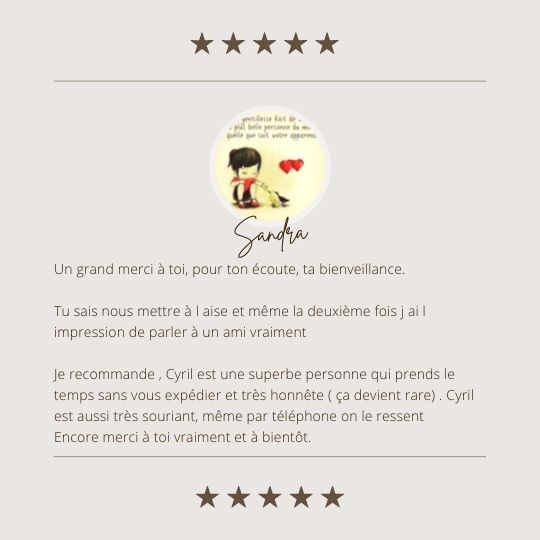Avis Client - Cyril Voyance - Sandra